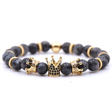 Load image into Gallery viewer, Gold Crown Bracelet For Men or Women
