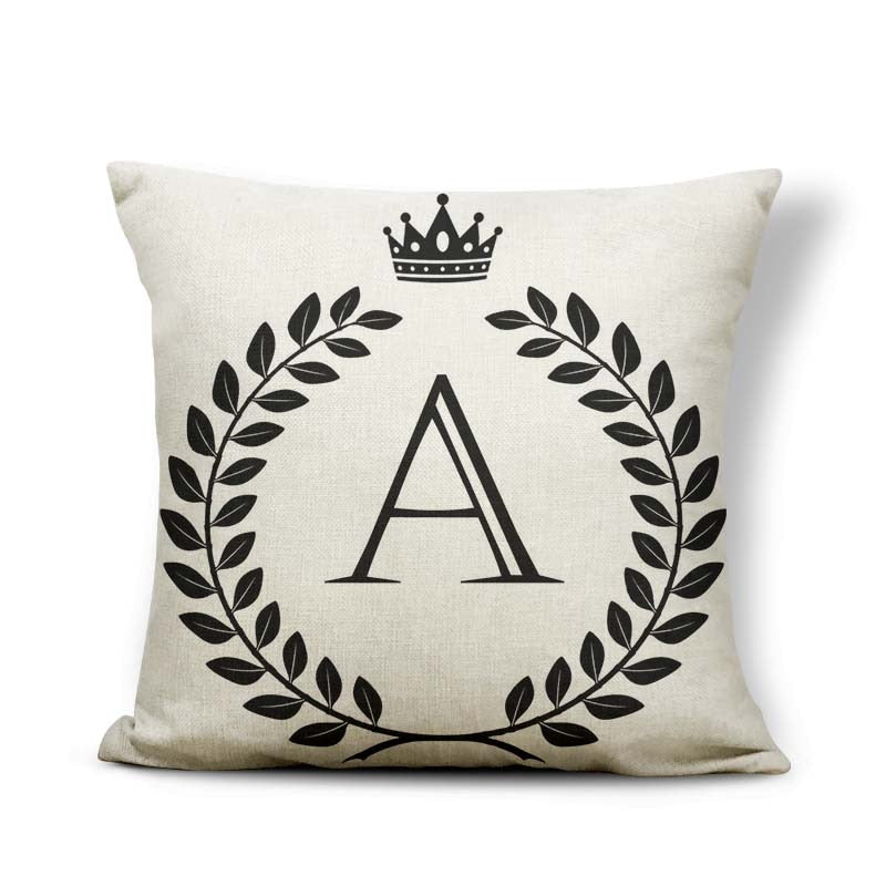 Alphabet Letter A-Z Cushion Covers