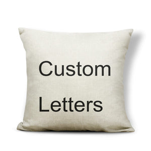 Alphabet Letter A-Z Cushion Covers