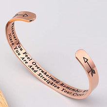 Load image into Gallery viewer, Engraved Inspirational Cuff Bracelet Gift
