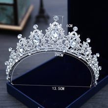 Load image into Gallery viewer, Crystal Wedding Hair Tiara + many styles/colors
