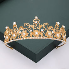 Load image into Gallery viewer, Gold Silver Color Tiaras And Crowns For Bride
