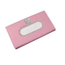 Load image into Gallery viewer, Fashion Crown Crystal Car Tissue Box
