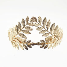 Load image into Gallery viewer, Vintage Gold Leaf Tiara
