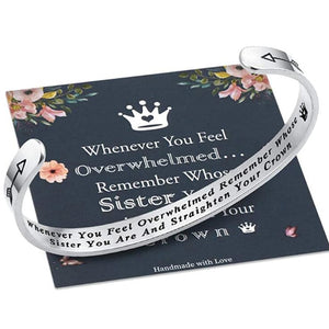 Engraved Inspirational Cuff Bracelet Gift