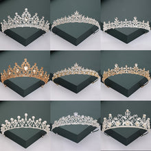 Load image into Gallery viewer, Gold Silver Color Tiaras And Crowns For Bride
