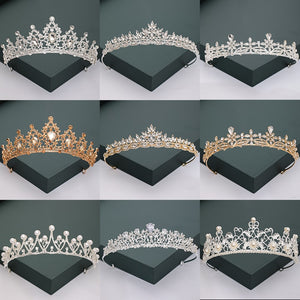 Gold Silver Color Tiaras And Crowns For Bride