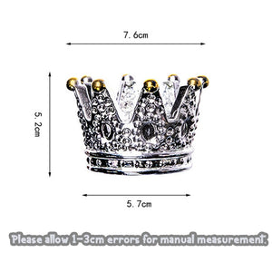 Crown Crystal Candlestick  Decoration