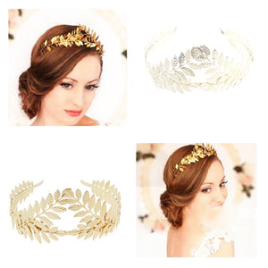 Vintage Gold Leaf Tiara